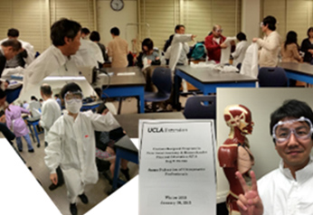 姿勢セラピスト専門学院の選択授業で海外での解剖実習もできます。学会での、論文発表も！